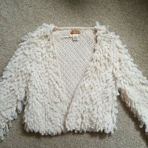 Mudd fluffy cardigan sweater